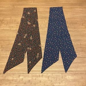 Vintage Lot of 2 Scarves/Neck Tie
